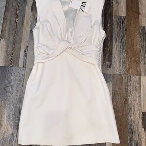 Elegant White Dress by Zara